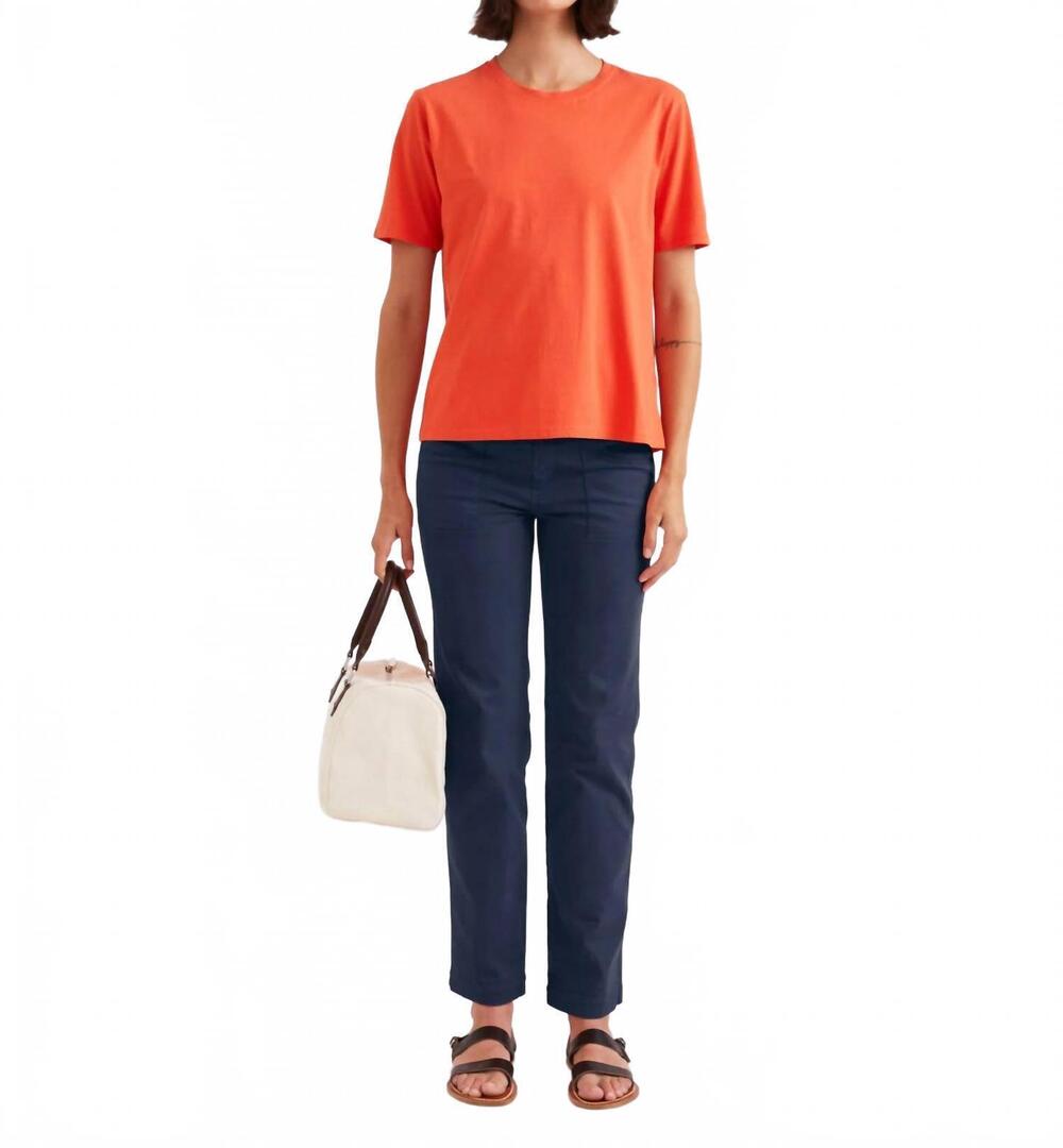 NEW KULE modern short sleeve tee in poppy